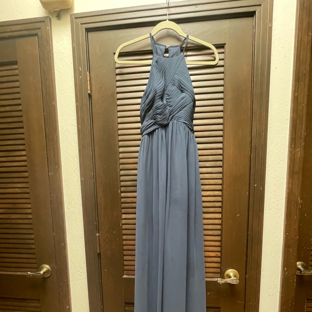 Mackenzie Revelry romantic blue size 6 chiffon dress